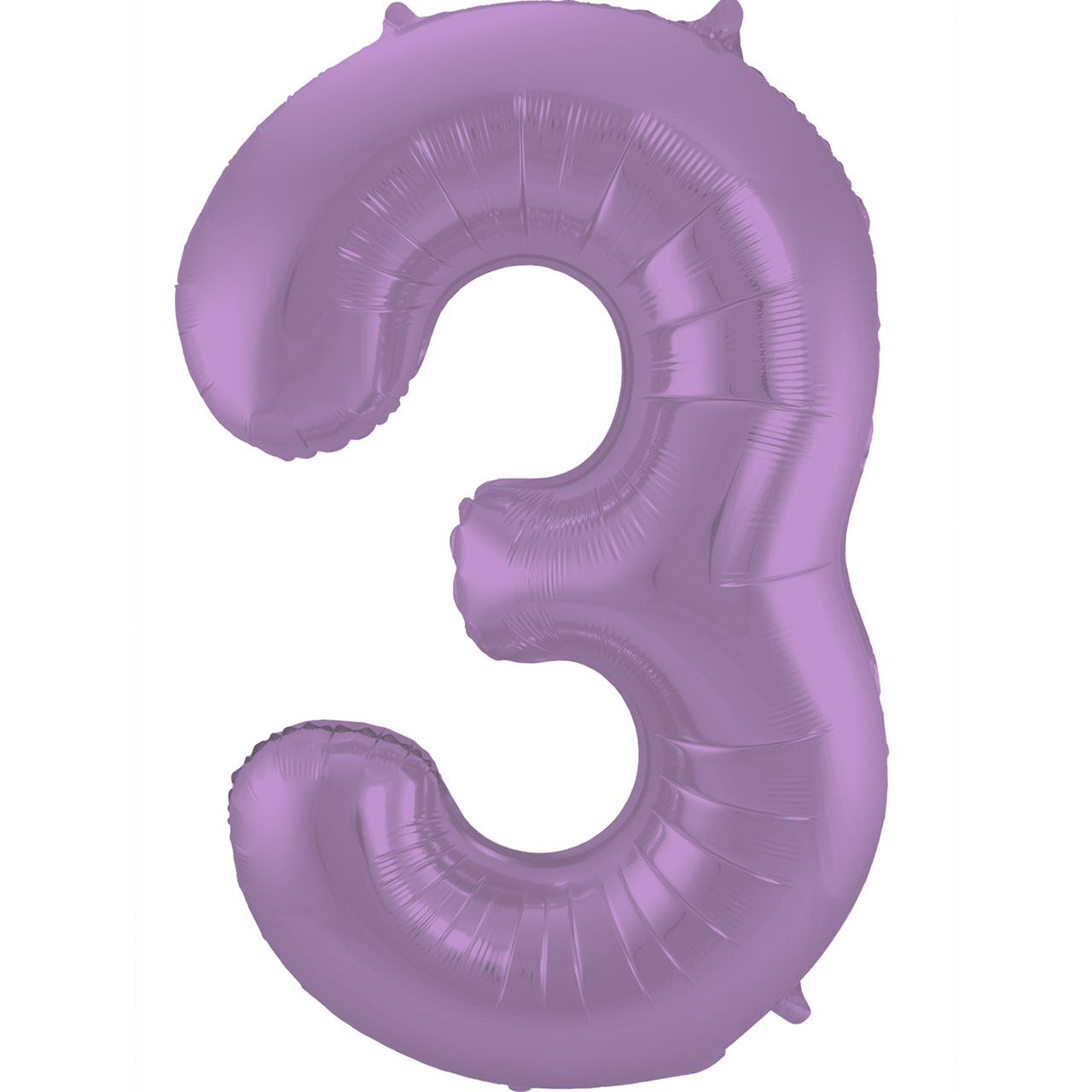 Foil Balloon Number 3 - Purple - 86 cm