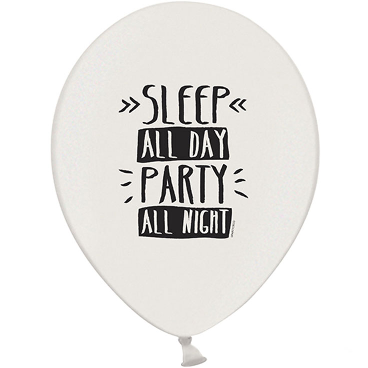 6 Let´s Party Ballons