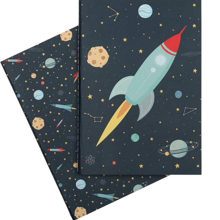 2 Space Notebooks (Size:A5) 
