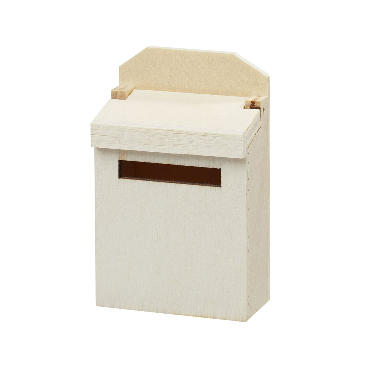 Minature Wooden Post Box - Natural