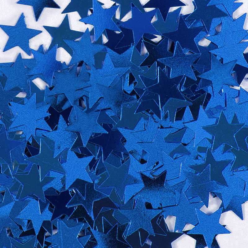 Blaues Sternen-Konfetti