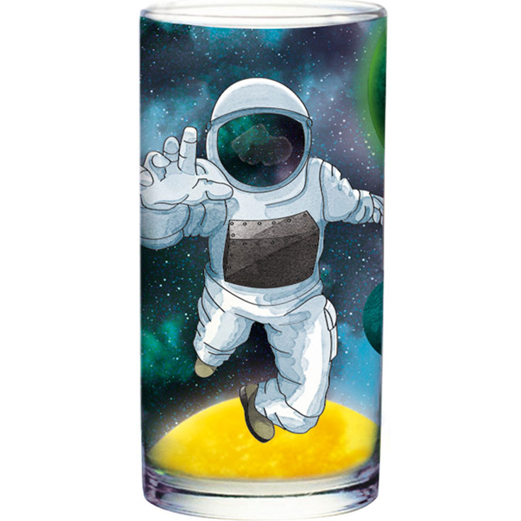 Astronaut Drinking Glass