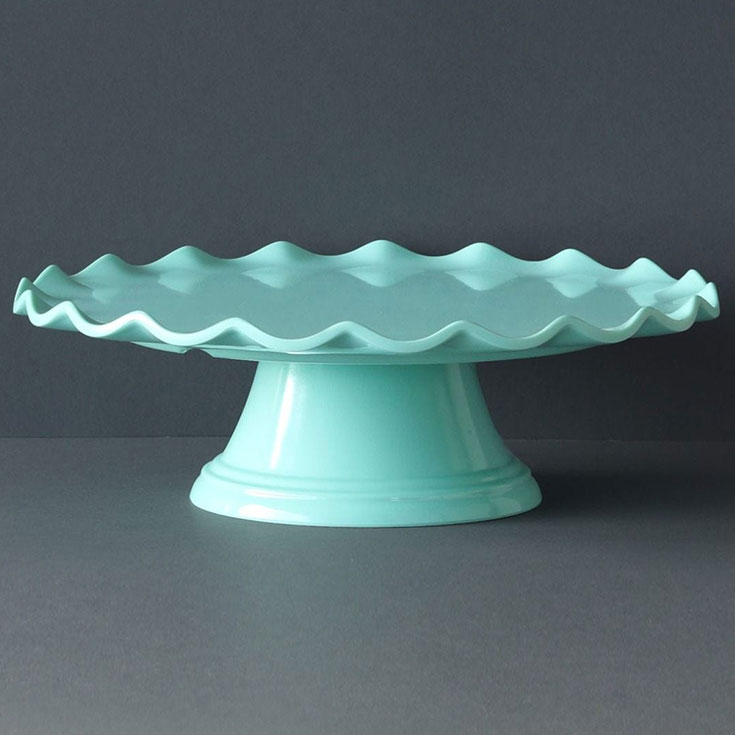 Mint Wave Cake Stand - 27.5cm