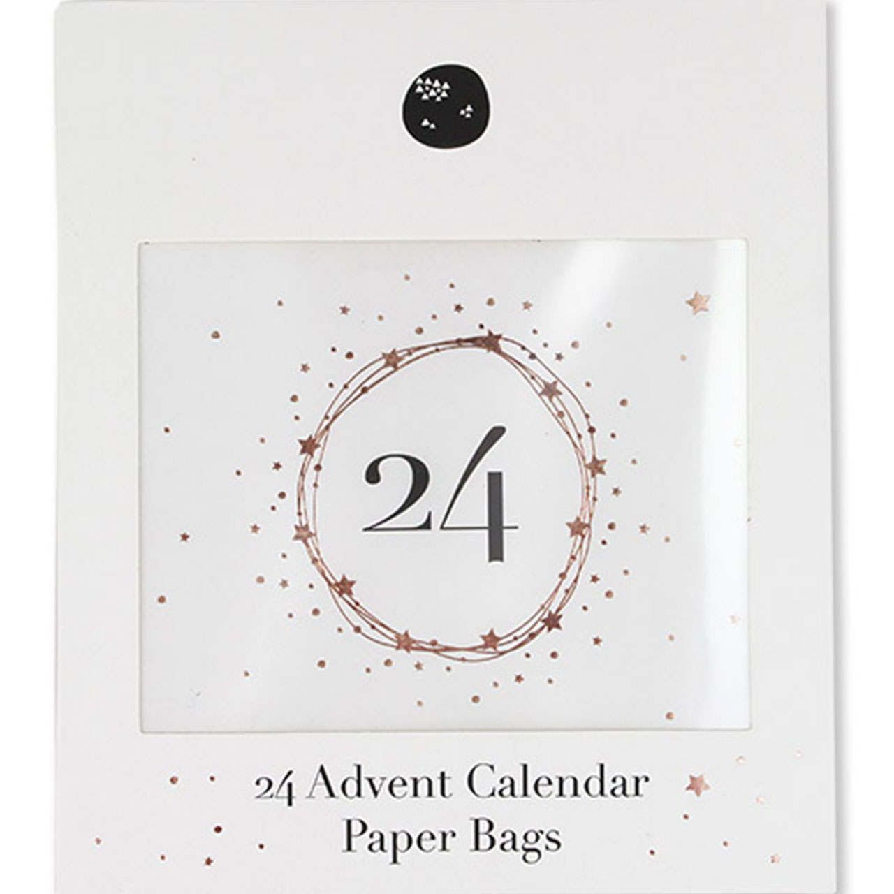 Adventkalender Säckchen Weiß & Roségold