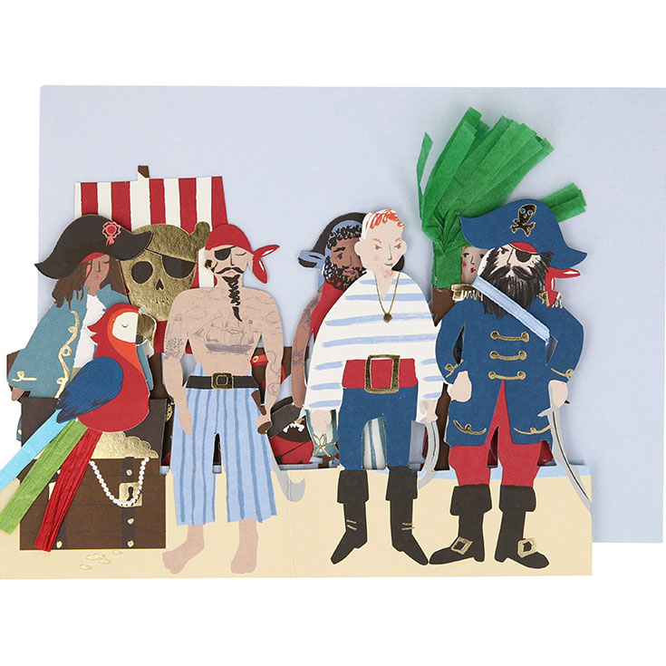 Piraten Geburtstagskarte 