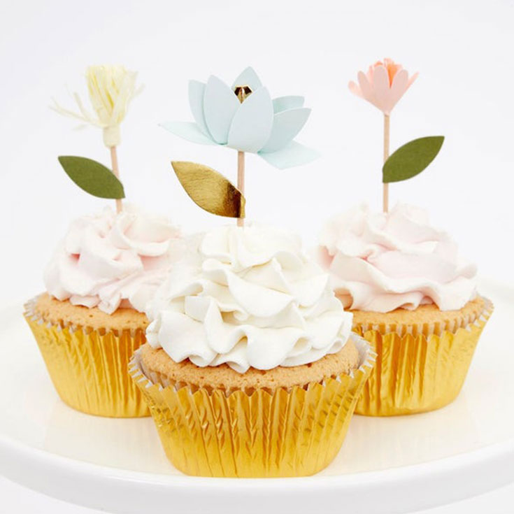 Cupcake Set - Blumenbouquet