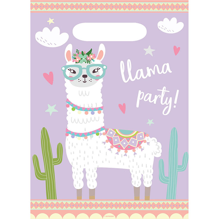 8  Party Llama Party Bags