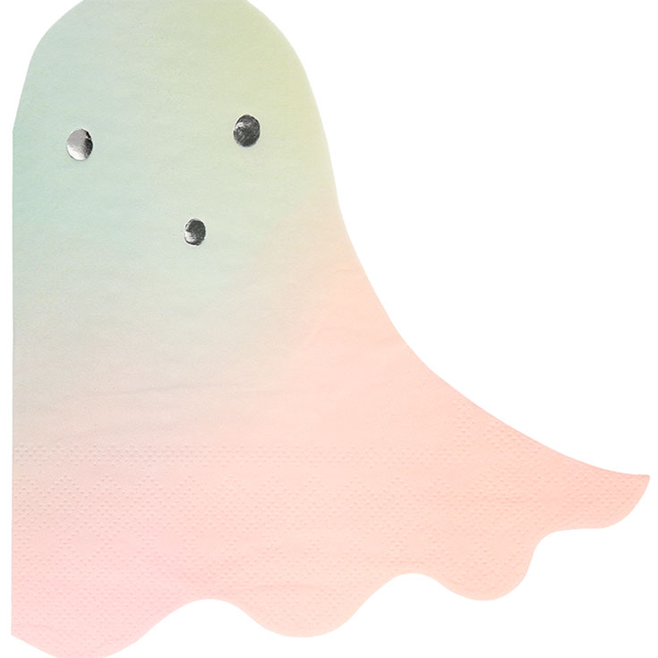 16 Pastel Ombre Ghost Napkins