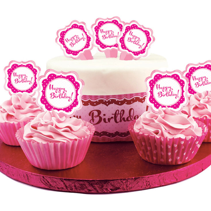 Cupcake Toppers - Perfectly Pink 