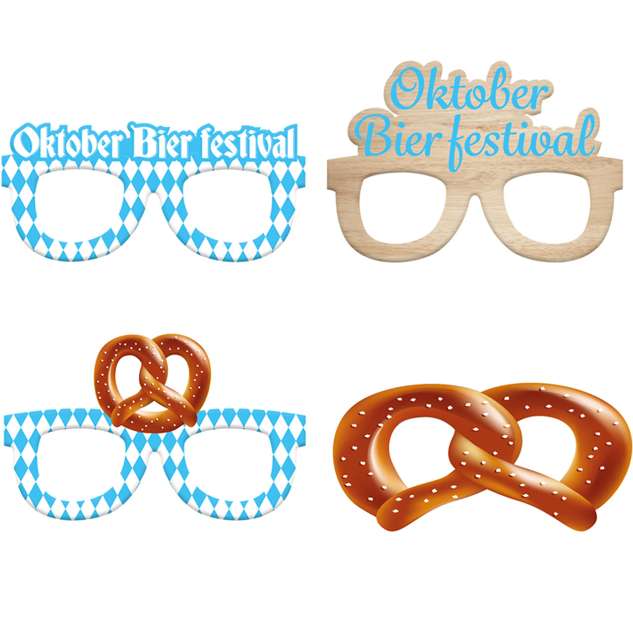 Photo Props -  Oktoberfest Brillen