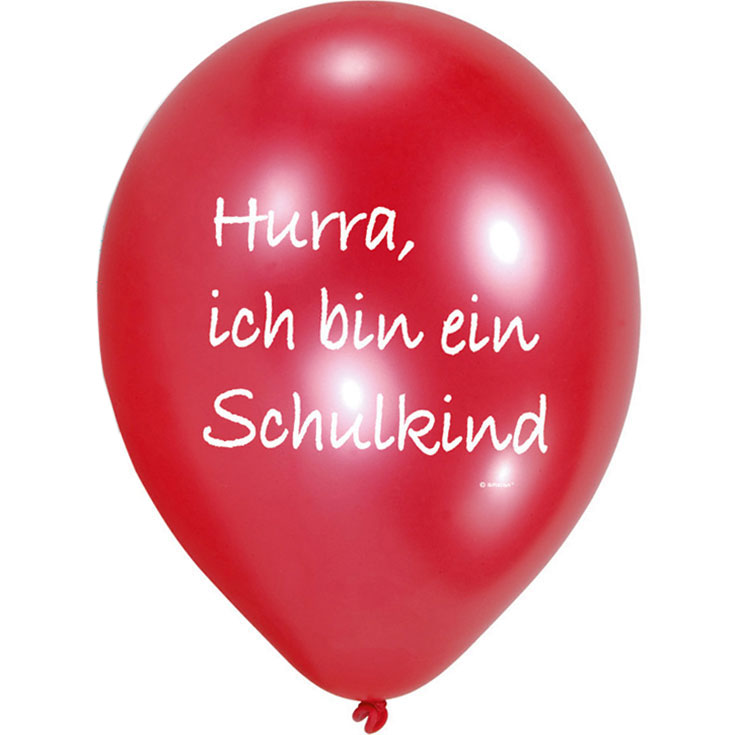 6 Ballons Schulanfang