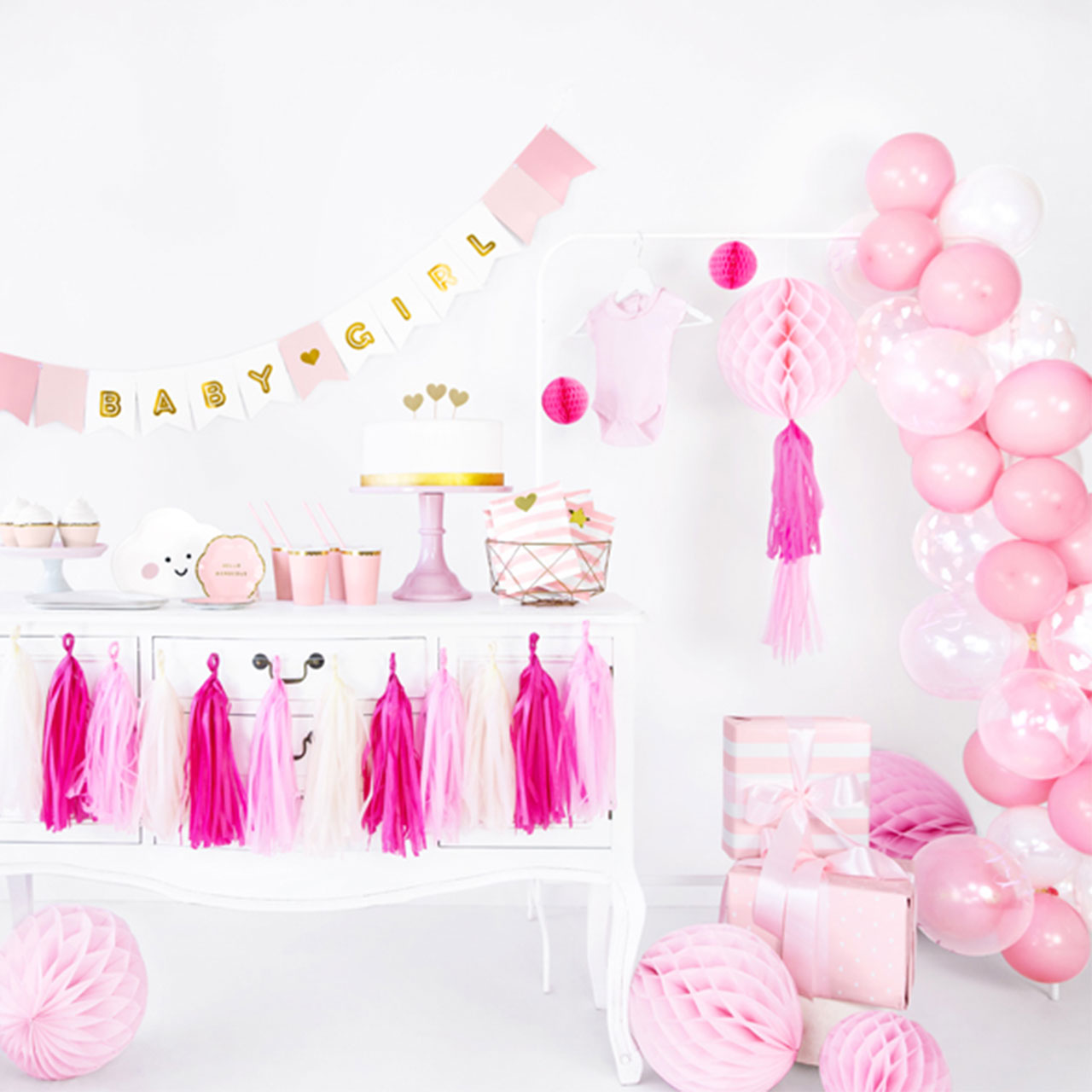 Latex Balloons - Baby Pink (23cm)