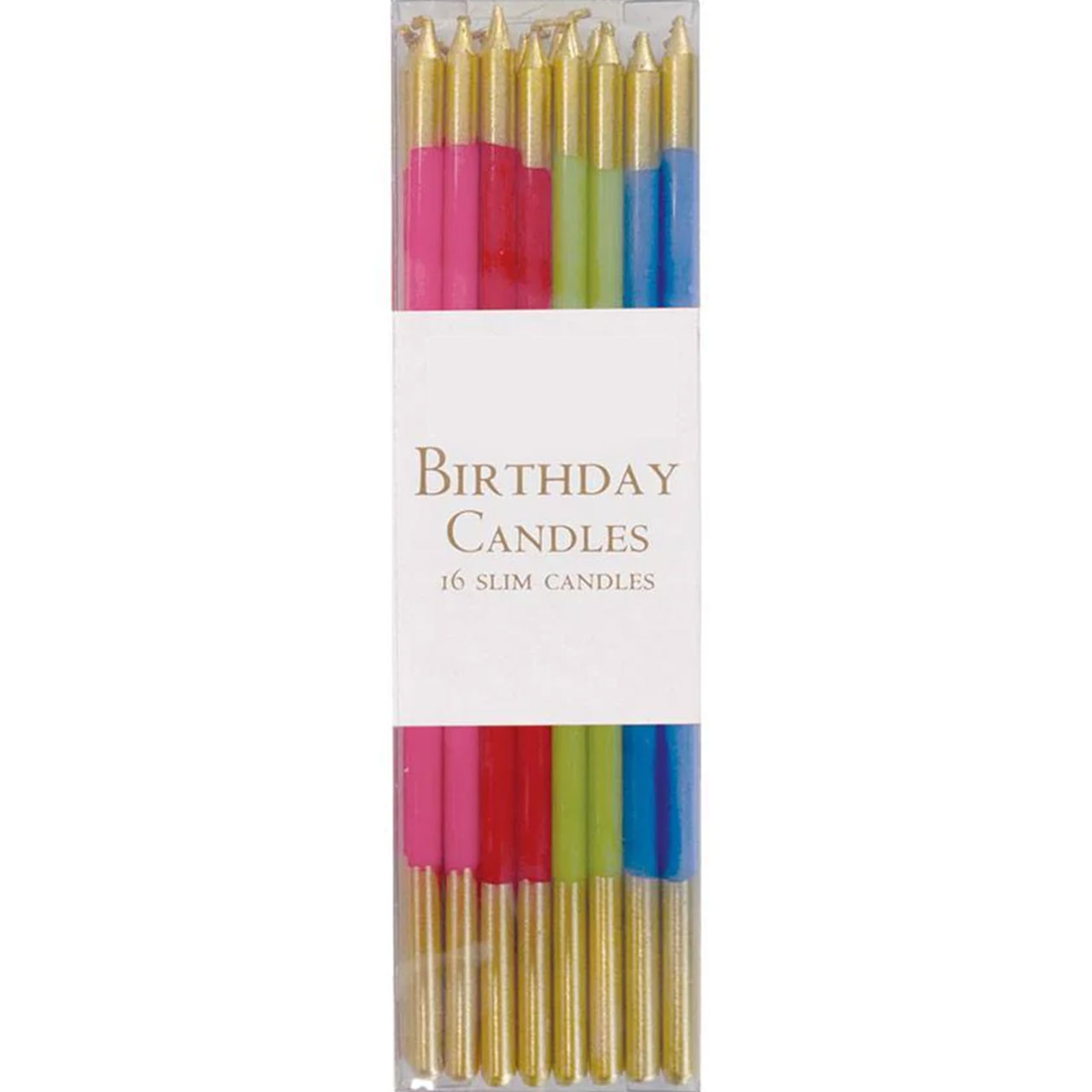 Cake Candles - Bright Mix & Gold