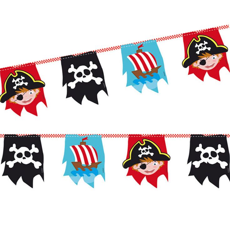 Pirate & Friends Flag Banner