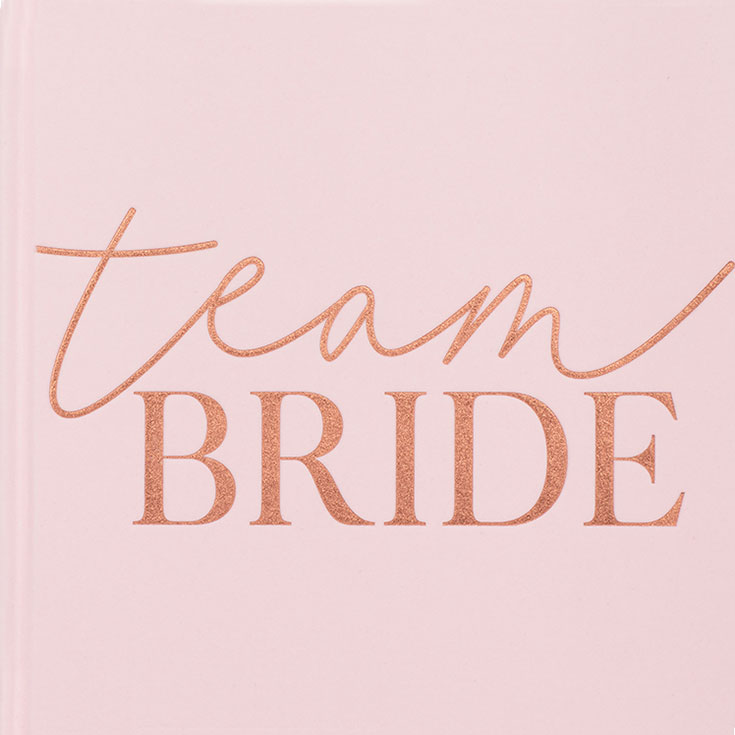 Blush Team Bride Velvet  Book