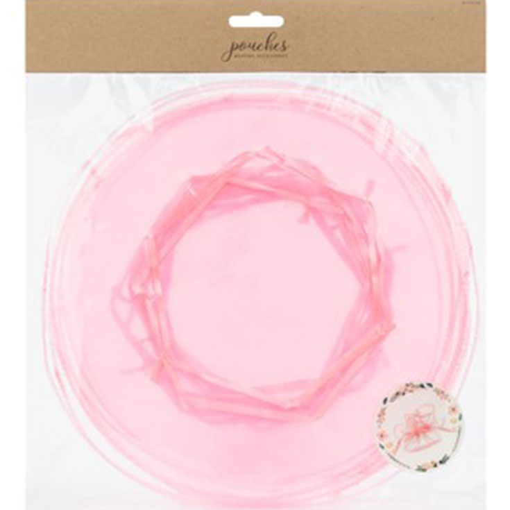 1 Pink Organza Gift Bag