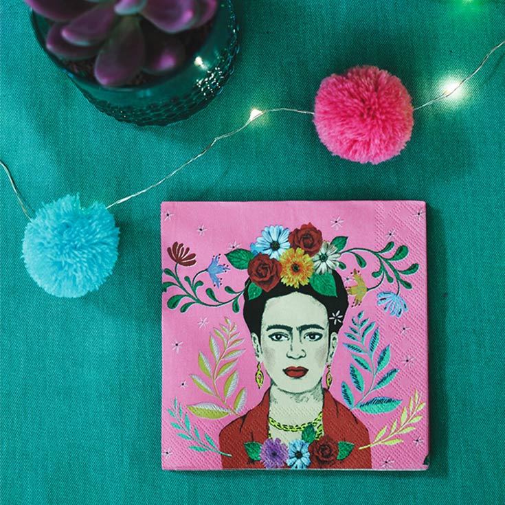 20 Frida Kahlo Cocktail Servietten