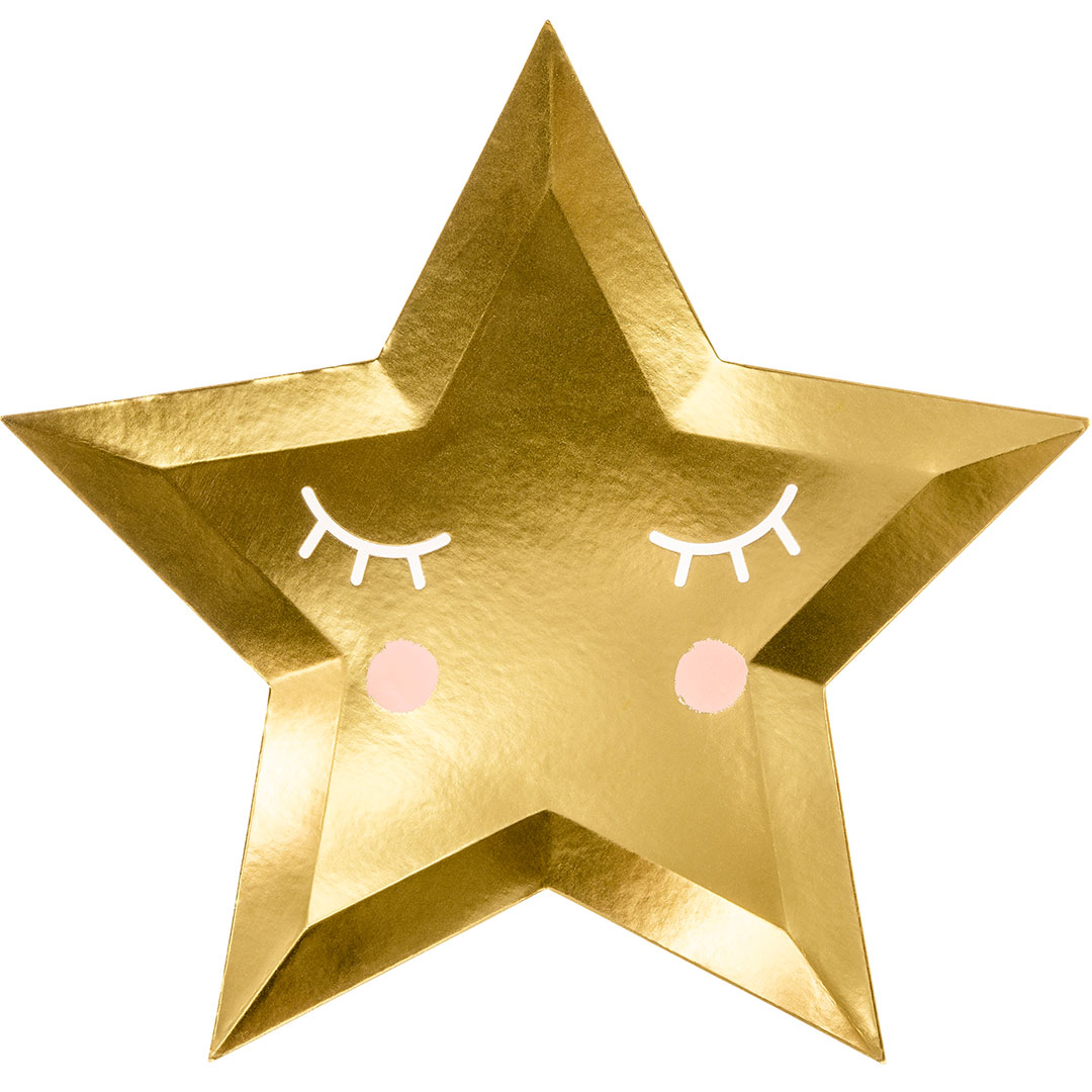 6 goldene Little Star Teller