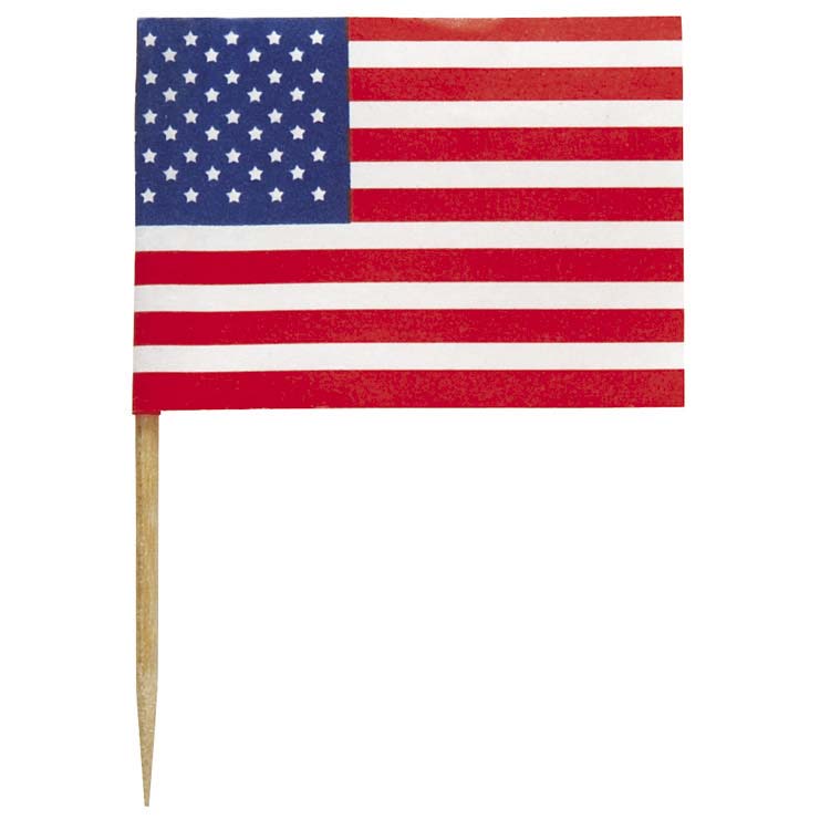 30 USA Flaggen Picker