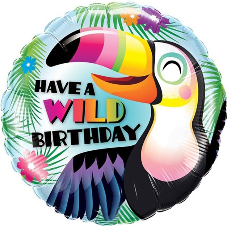 "Have a wild birthday" Foil Balloon