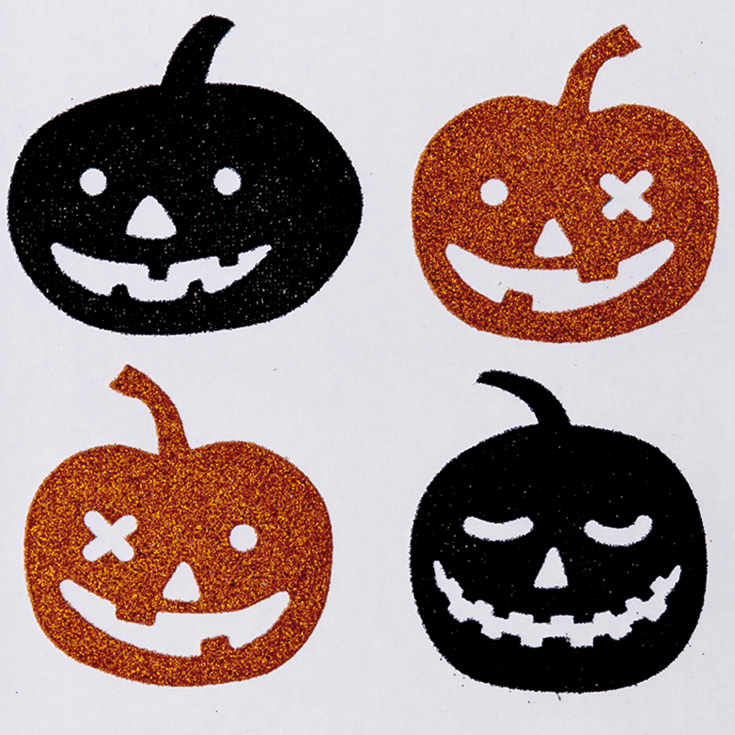 8 Pumpkin Stickers