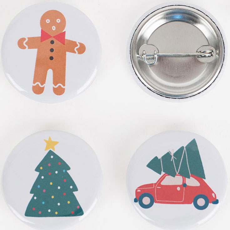Assorted Christmas Badges