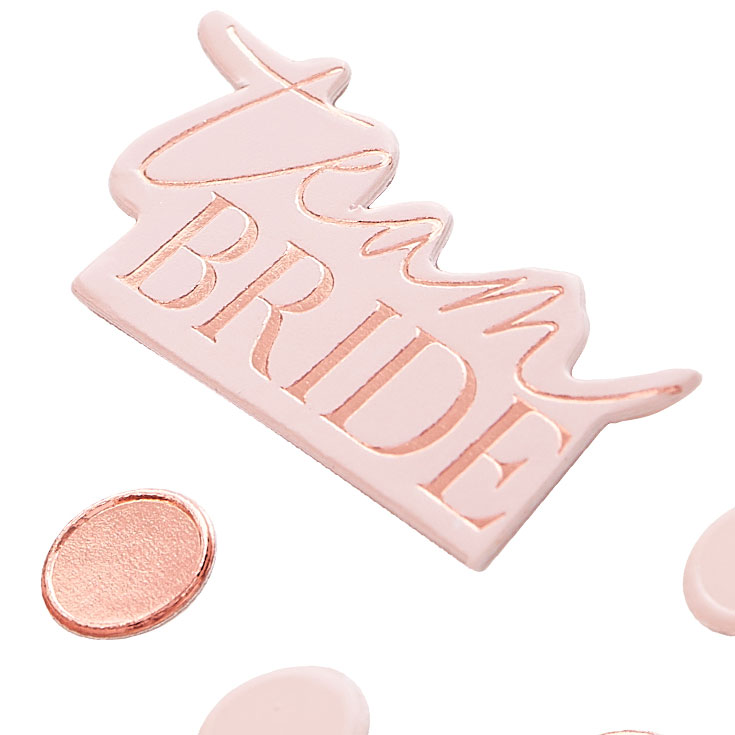 Blush Team Bride Confetti