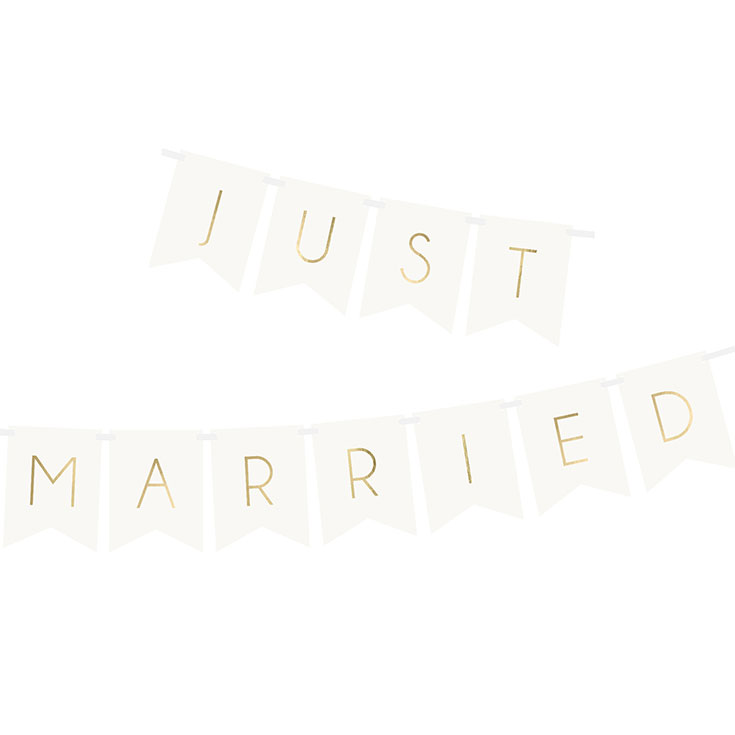 Just Married Wimpelkette