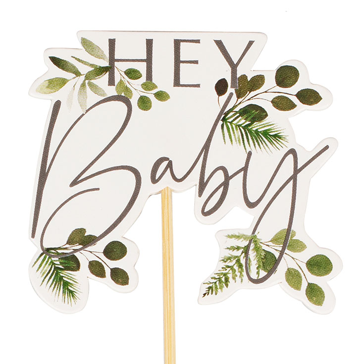 Cupcake Toppers - Hey Baby 