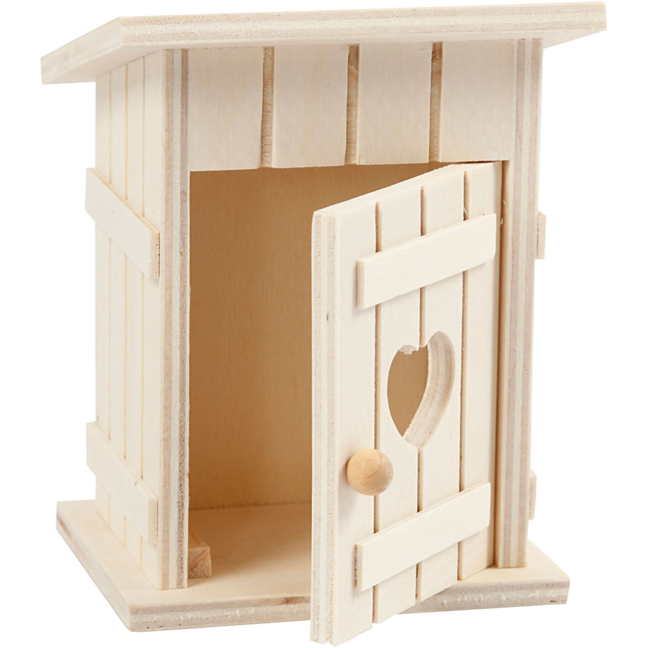 Miniature Wooden Outhouse