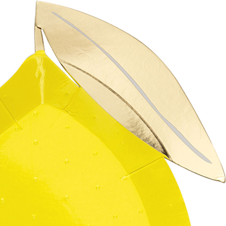 8 geformte Lemon Teller