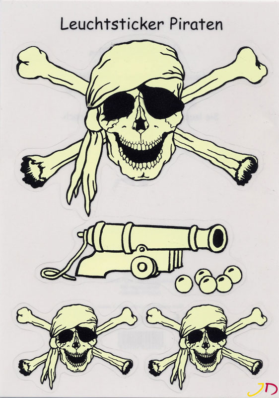  Glow Sticker - Pirate