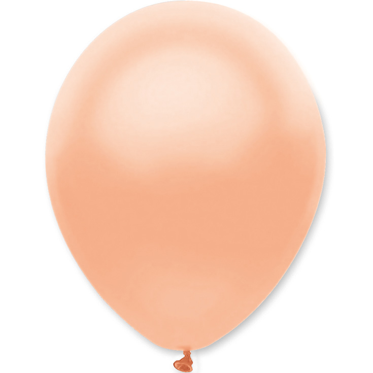 6 Perlglanz Latexballons Peach