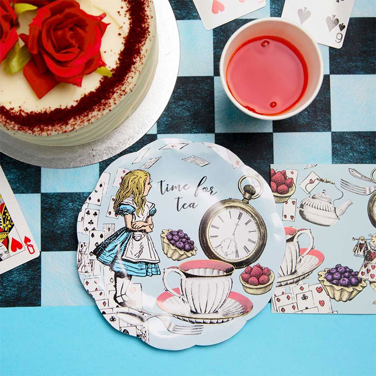 12 Alice in Wonderland Plates
