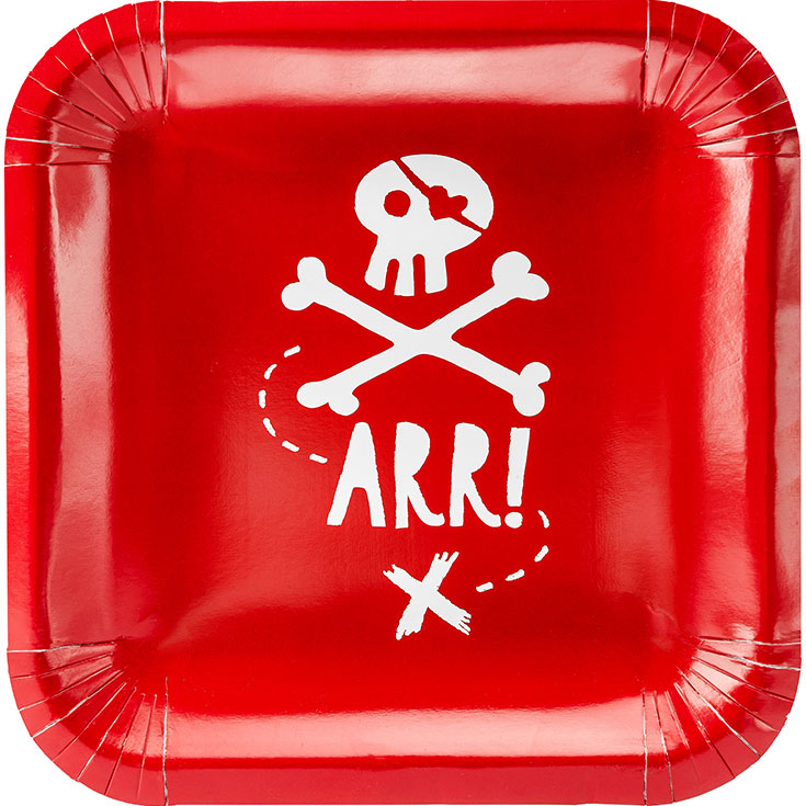 6 Pirates Party Plates