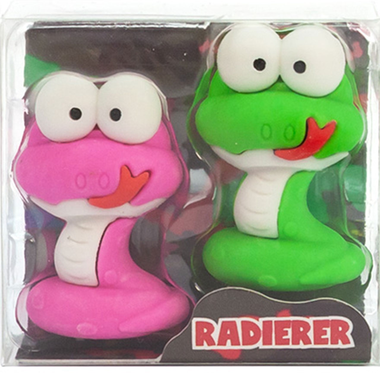 2 Slippery Snake Erasers