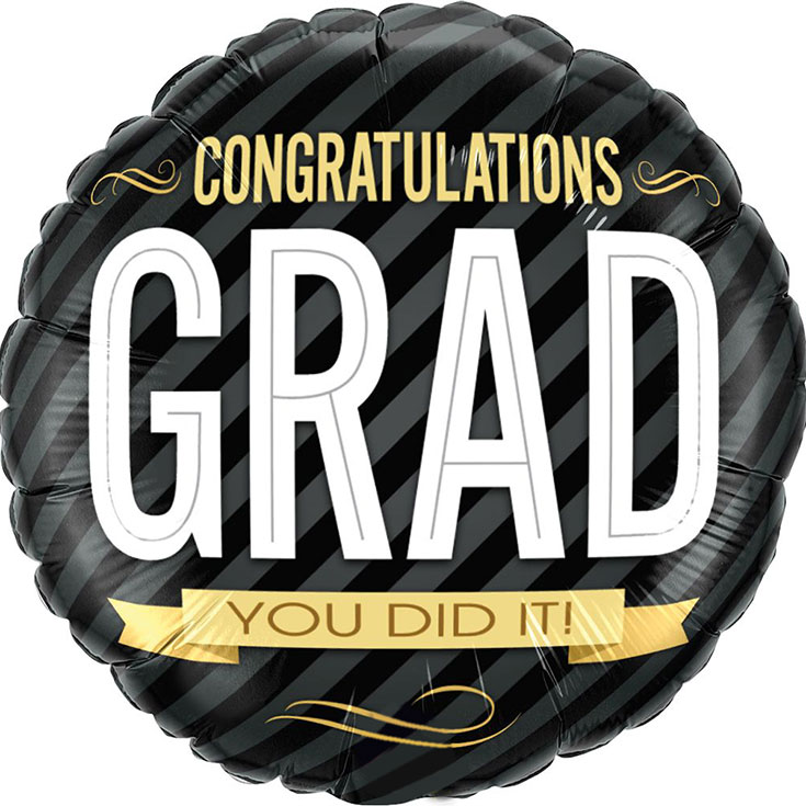 "Congratulations Grad!" Foil Balloon