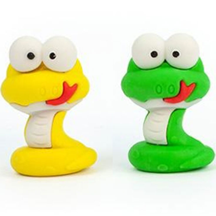 2 Slippery Snake Erasers