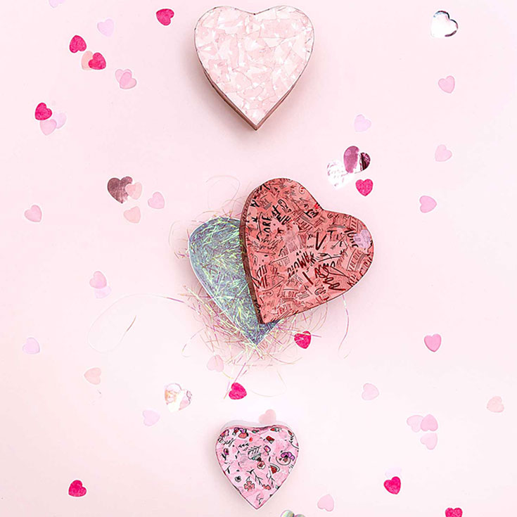 Confetti - Mixed Pink Heart