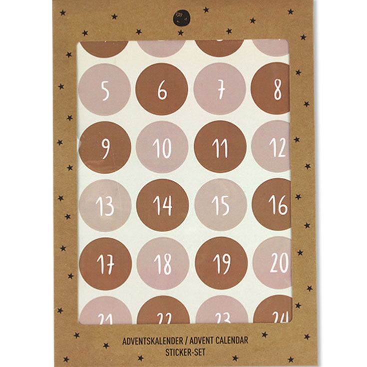 Advent Calendar Number Stickers - Rose & Rust 