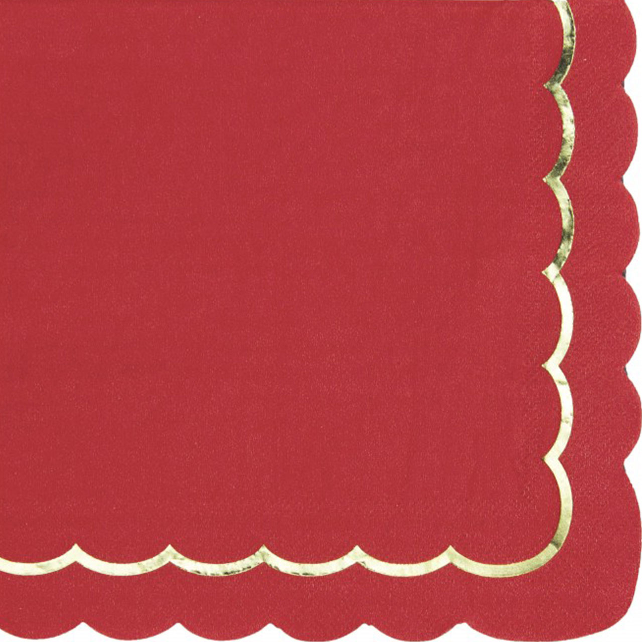 Napkins - Red & Gold