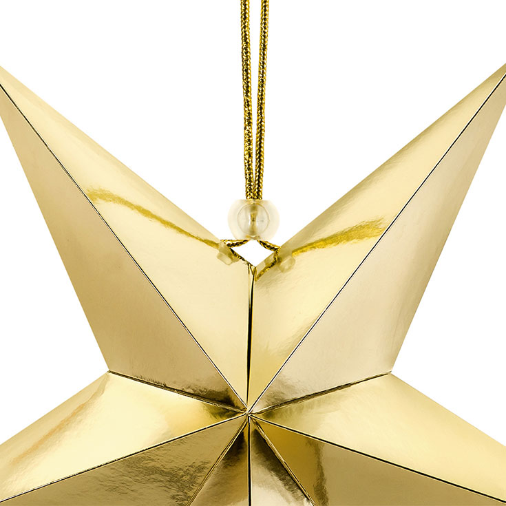 Gold Star Decoration - 30cm