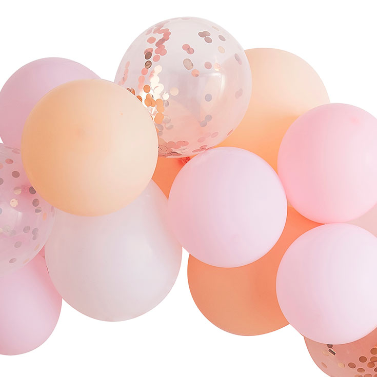 Peach & Pink Balloon Arch