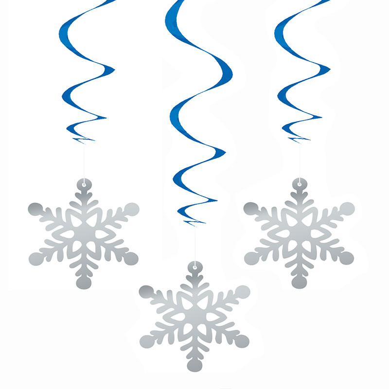3 Snowflake Swirls
