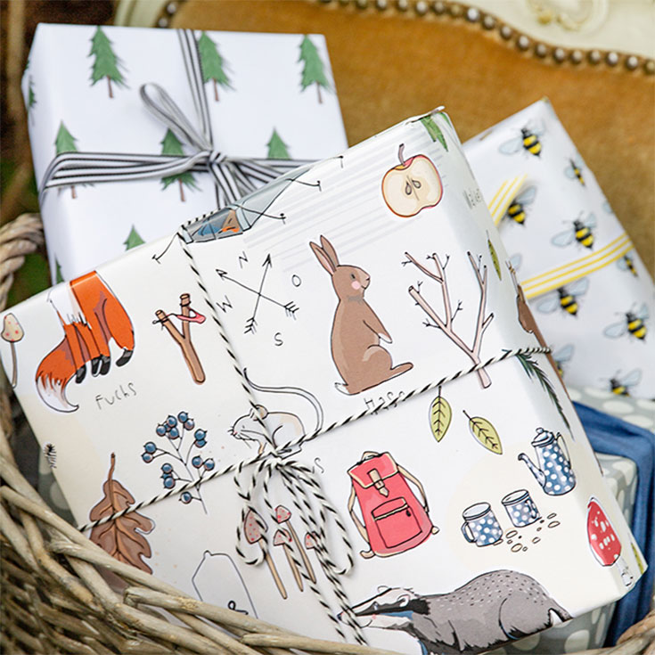  Wrapping Paper - Woodland Animals