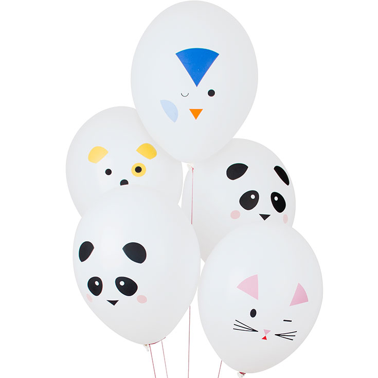 5 Mini Animals Balloons