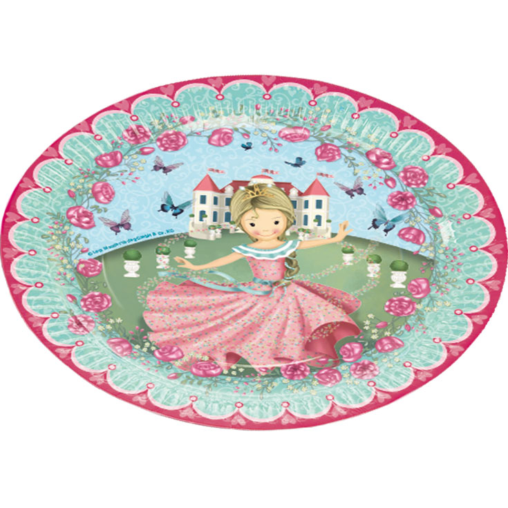 8 Princess Floralie Plates