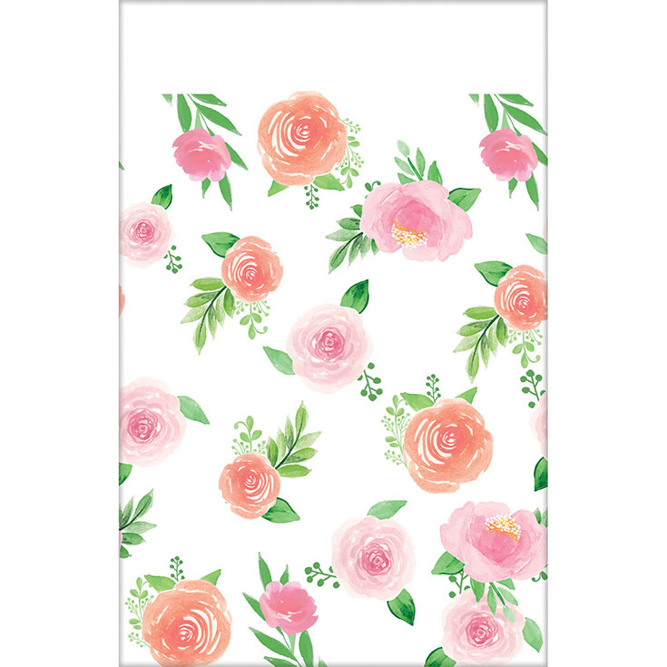 Floral Baby Paper Tablecover