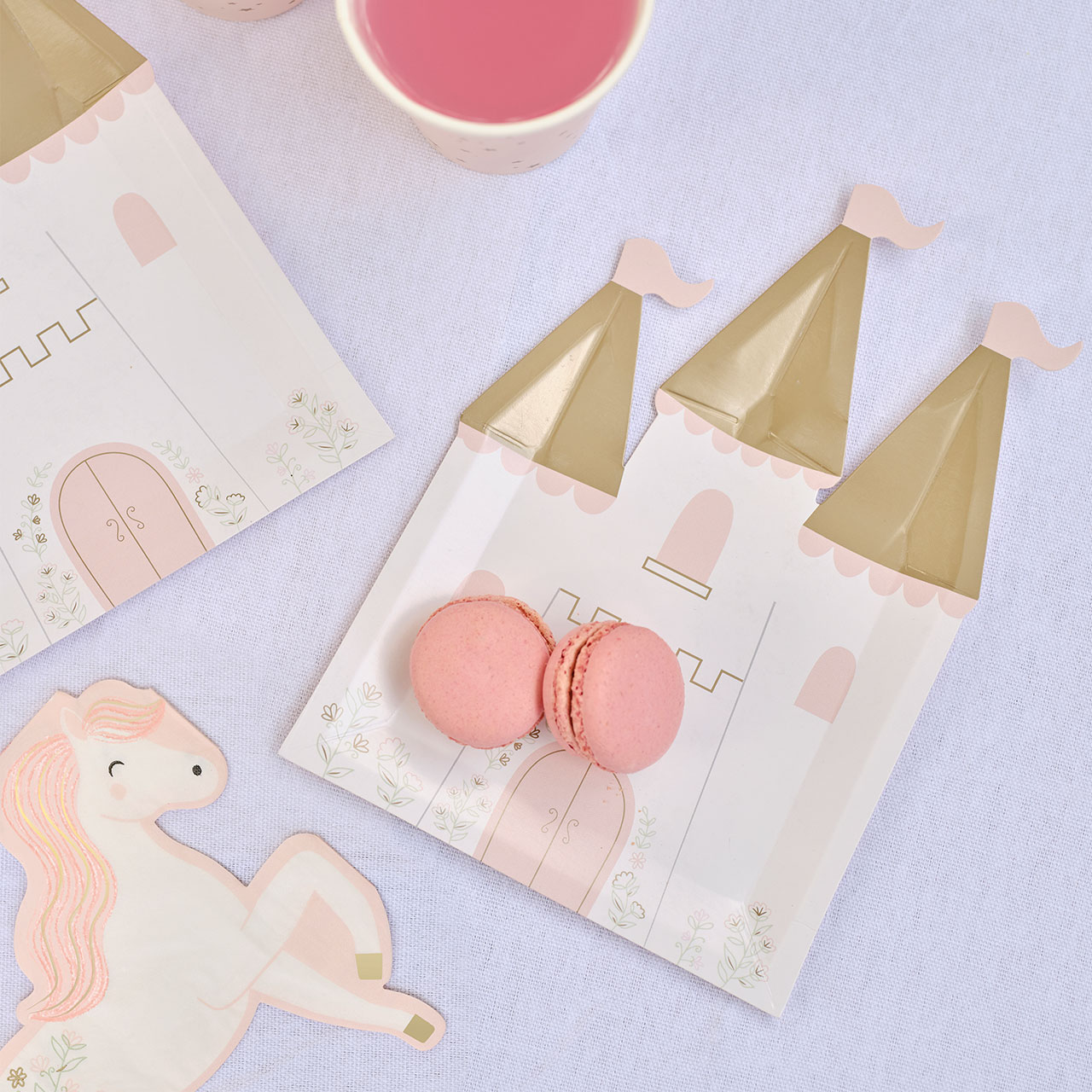 Plates - Pink Princess Castle