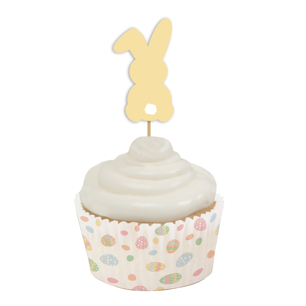 Cupcake Topper - Pastel Easter Bunnies